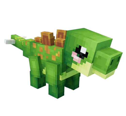 Green dino mascot running in the parade